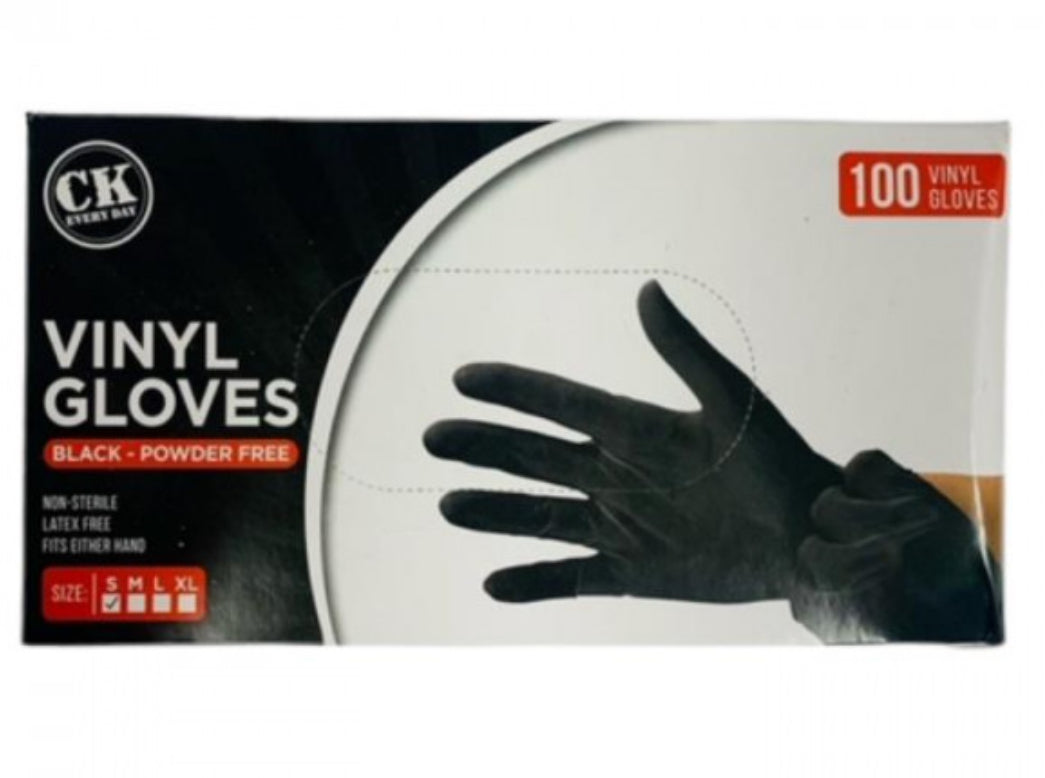 Black gloves size small box of 100