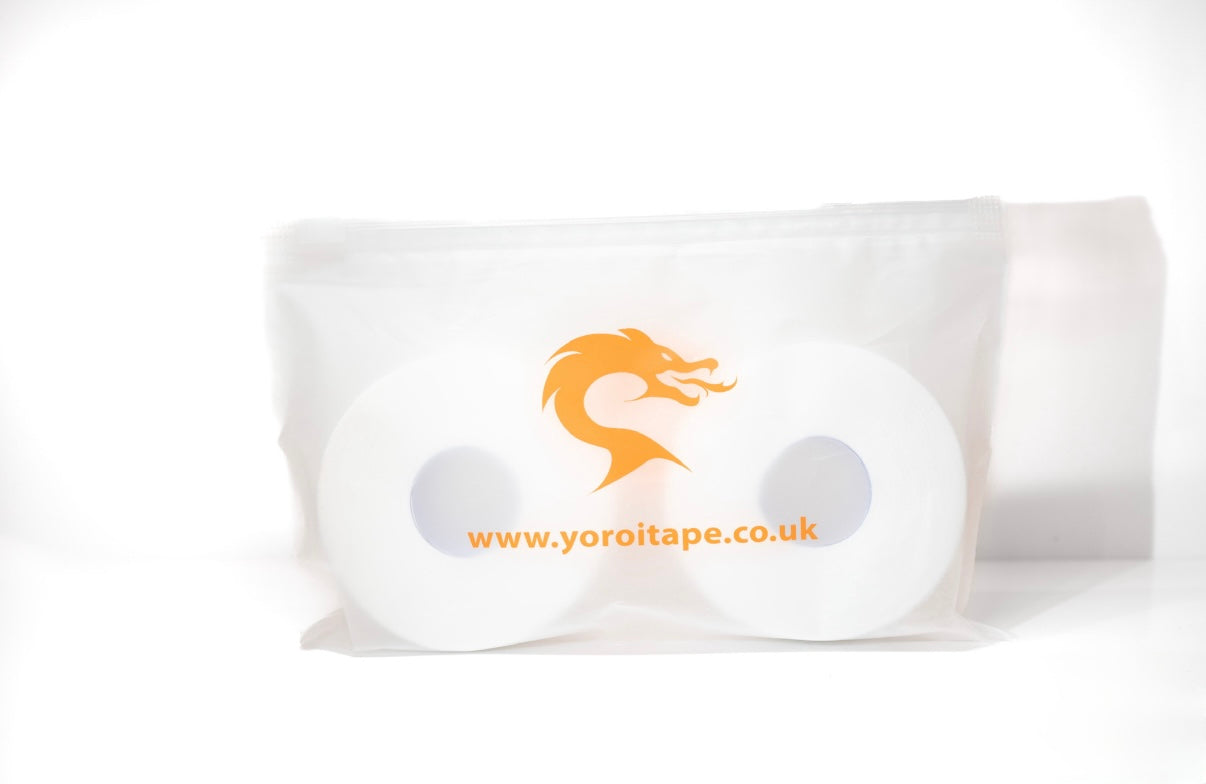BJJ finger tape black pack of 6 rolls.